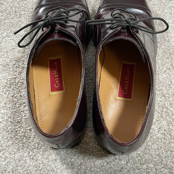 Cole‎ Haan Men Burgundy Leather Cap Toe Oxford Lace Up Size 8.5 D Caldwell 08331 main image 7